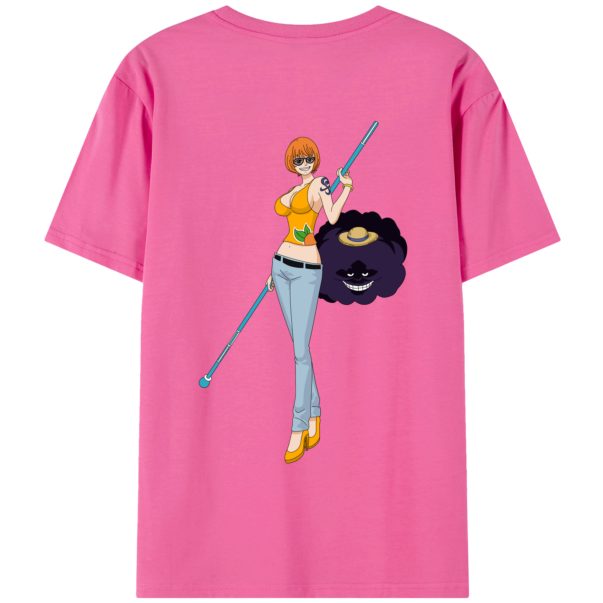 ワンピース ナミ ONE PIECE Nami レディース半袖Tシャツ(バックプリント)